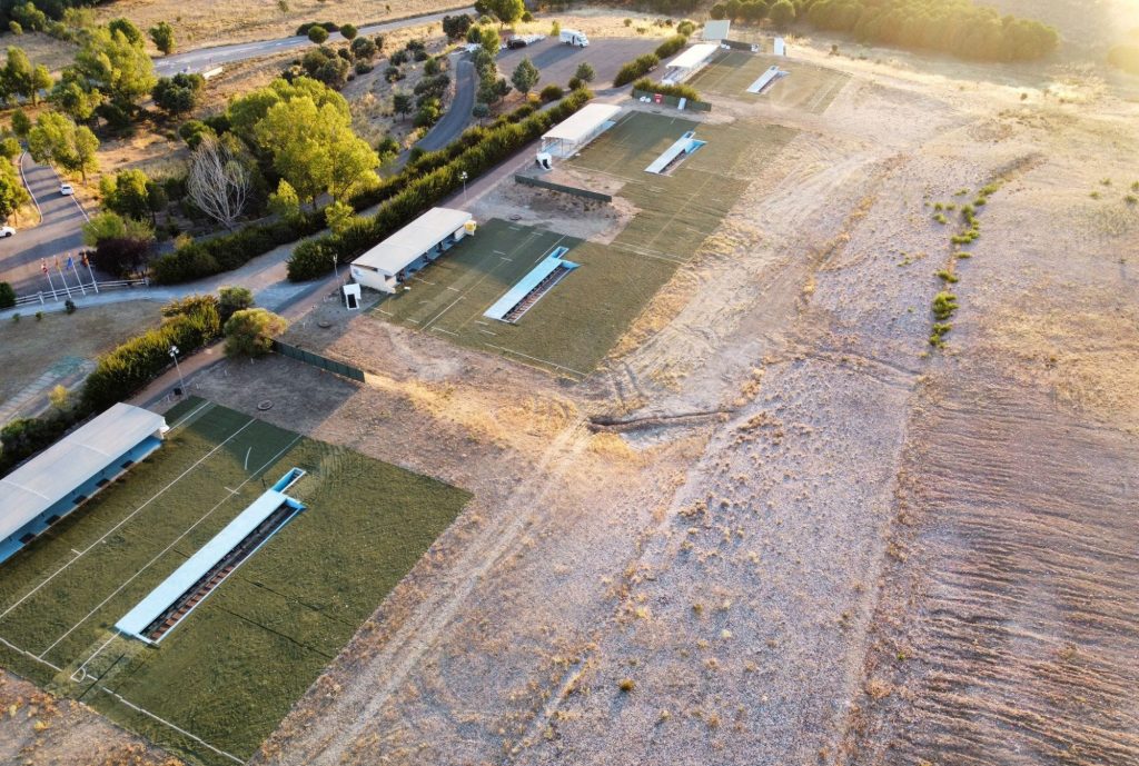 Vista de pájaro Campo de tiro el fresnillo